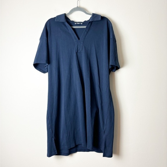 HAVEN WELL WITHIN • Women’s Polished Lounge Polo Dress Navy Size XXL - Picture 3 of 7